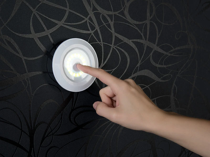Lunartec Batterieleuchte:3er-Set Superhelle COB-LED-Unterbauleuchten, Timer, 120lm, Erweiterbar 11 Lunartec Batterieleuchte:3er-Set Superhelle COB-LED-Unterbauleuchten, Timer, 120lm, Erweiterbar – Bild 9