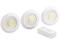 Lunartec Batterieleuchte:3er-Set Superhelle COB-LED-Unterbauleuchten, Timer, 120lm, Erweiterbar 16 Lunartec Batterieleuchte:3er-Set Superhelle COB-LED-Unterbauleuchten, Timer, 120lm, Erweiterbar -Lunartec Shop nx6894 9 1