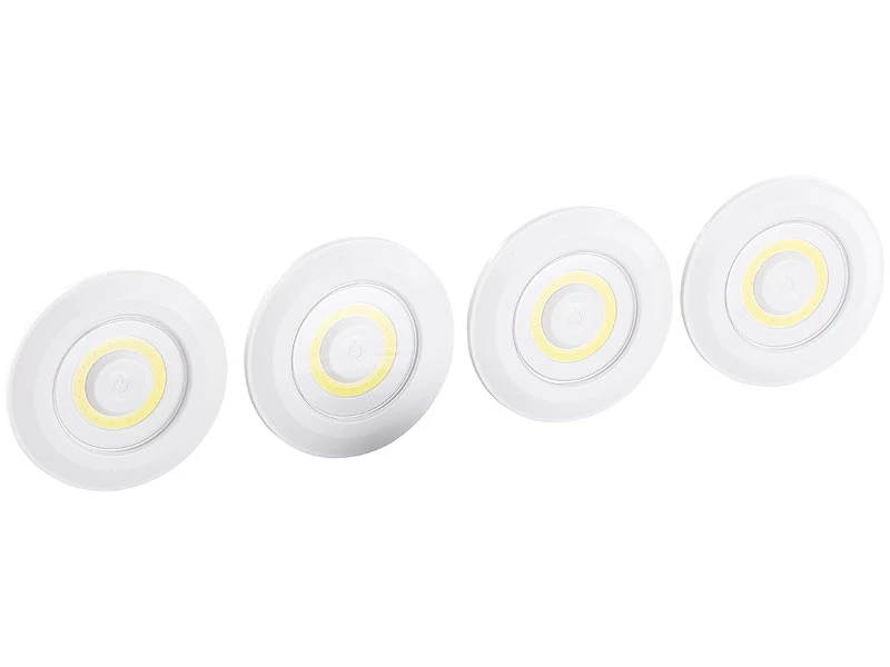 Lunartec LED Spots Zum Kleben:4er-Erweiterungs-Set Für COB-LED-Unterbauleuchten UBL-16.w 5 Lunartec LED Spots Zum Kleben:4er-Erweiterungs-Set Für COB-LED-Unterbauleuchten UBL-16.w – Bild 3