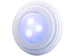 Lunartec LED Spot:3er-Set RGB+W-LED-Unterbauleuchten, Fernbedienung, Timer, Erweiterbar -Lunartec Shop nx6896 0