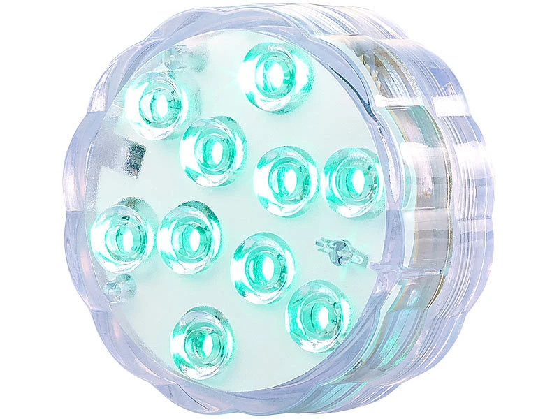 Lunartec Poolbeleuchtung:8er-Set RGB-LED-Unterwasserleuchten Mit Fernbedienung, IP68 15 Lunartec Poolbeleuchtung:8er-Set RGB-LED-Unterwasserleuchten Mit Fernbedienung, IP68 – Bild 13