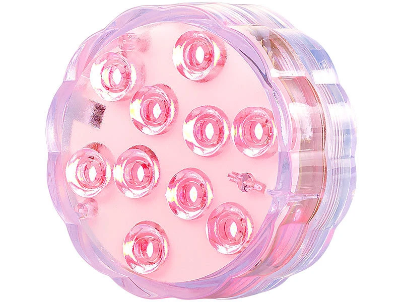Lunartec Unterwasser LED:4er-Set RGB-LED-Unterwasserleuchten Mit Fernbedienung, IP68 12 Lunartec Unterwasser LED:4er-Set RGB-LED-Unterwasserleuchten Mit Fernbedienung, IP68 – Bild 10