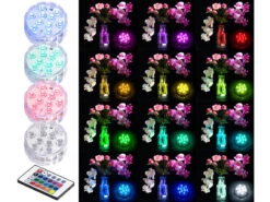 Lunartec Unterwasser LED:4er-Set RGB-LED-Unterwasserleuchten Mit Fernbedienung, IP68 16 Lunartec Unterwasser LED:4er-Set RGB-LED-Unterwasserleuchten Mit Fernbedienung, IP68 -Lunartec Shop nx6898 33