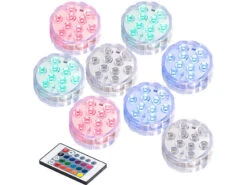 Lunartec Poolbeleuchtung:8er-Set RGB-LED-Unterwasserleuchten Mit Fernbedienung, IP68 21 Lunartec Poolbeleuchtung:8er-Set RGB-LED-Unterwasserleuchten Mit Fernbedienung, IP68 -Lunartec Shop nx6915 2
