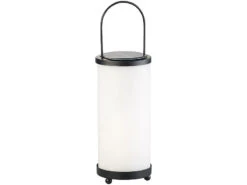 Lunartec Fackel Lampe:2er-Set Solar-LED-Laternen Glas/Metall Mit Fackel-Effekt, 96 LEDs -Lunartec Shop nx6984 8