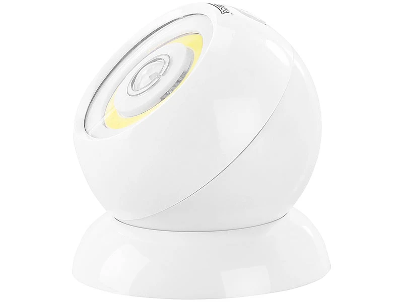 Lunartec LED Akku Lampe:2er-Set Ultrahelle COB-LED-Akku-Leuchten Mit PIR Sensor, 200 Lm, Weiß 14 Lunartec LED Akku Lampe:2er-Set Ultrahelle COB-LED-Akku-Leuchten Mit PIR Sensor, 200 Lm, Weiß – Bild 12