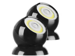 Lunartec Kabellose Lampen:2er-Set Ultrahelle COB-LED-Akku-Leuchten, PIR Sensor, 200 Lm, Schwarz 18 Lunartec Kabellose Lampen:2er-Set Ultrahelle COB-LED-Akku-Leuchten, PIR Sensor, 200 Lm, Schwarz -Lunartec Shop nx7693 2
