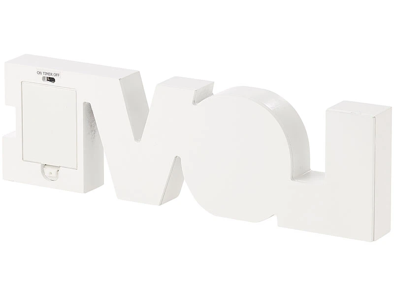 Lunartec LED Schrift Beleuchtung:LED-Schriftzug "LOVE" Aus Holz & Spiegeln Mit Timer & Batteriebetrieb 11 Lunartec LED Schrift Beleuchtung:LED-Schriftzug "LOVE" Aus Holz & Spiegeln Mit Timer & Batteriebetrieb – Bild 9
