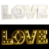 Lunartec LED Schrift Beleuchtung:LED-Schriftzug "LOVE" Aus Holz & Spiegeln Mit Timer & Batteriebetrieb -Lunartec Shop nx7702 8