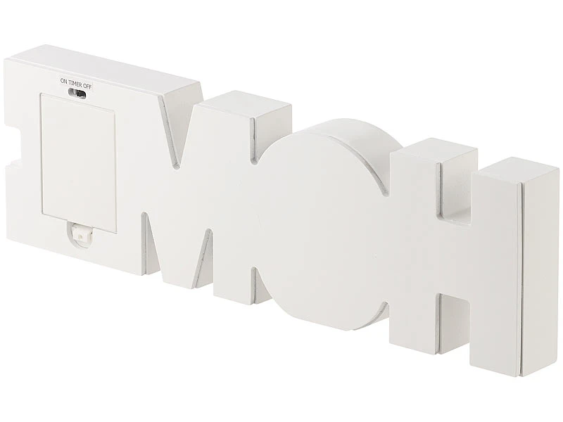 Lunartec LED Deko:LED-Schriftzug "HOME" Aus Holz & Spiegeln Mit Timer & Batteriebetrieb 10 Lunartec LED Deko:LED-Schriftzug "HOME" Aus Holz & Spiegeln Mit Timer & Batteriebetrieb – Bild 8