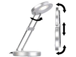 Lunartec Tischleselampe:Zusammenklappbare SMD-LED-Schreibtischlampe, 220 Lm, Warmweiß, 3 Watt -Lunartec Shop nx7848 5