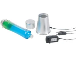Alternative view of Lunartec Nachtischlampen:Lavalampe, Blaue Flüssigkeit, Grünes Wachs, Glas Und Alu, Kindersicher