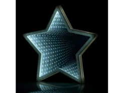 Lunartec Endlosspiegel:Sternförmiger Unendlichkeitsspiegel, 60 Weiße LEDs, Batteriebetrieben -Lunartec Shop nx8172 0