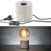 Lunartec Betonleuchte:Dekorative Beton-Tischleuchte Für E27-Lampen, Bis 40 Watt, Grau