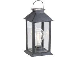 Lunartec LED Tischlampen:2er-Set Solar-Laterne Mit LED-Glühbirne, Dämmerungs-Sensor, Akku, 5 Lm -Lunartec Shop nx8340 1