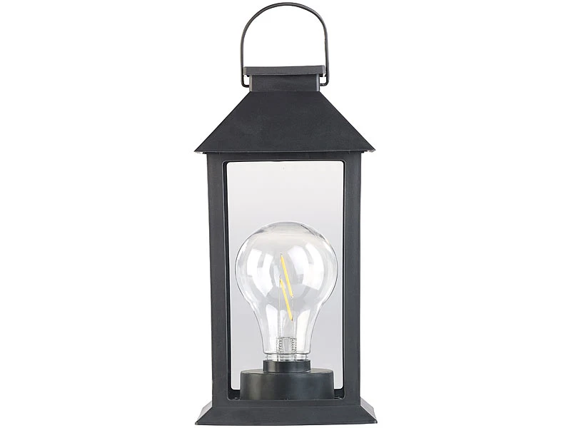 Lunartec Solar Laterne Outdoor:Solar-Laterne Mit LED-Glühbirne, Dämmerungs-Sensor & Akku, 5 Lm, IP44 8 Lunartec Solar Laterne Outdoor:Solar-Laterne Mit LED-Glühbirne, Dämmerungs-Sensor & Akku, 5 Lm, IP44 – Bild 6