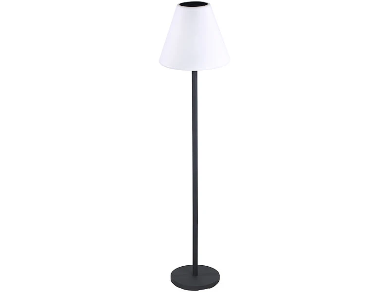 Lunartec Stehlampe Mit Musik:Solar-LED-Stehleuchte, Lautsprecher, Bluetooth, 7 Farben, 50 Lm, 2,4 W 5 Lunartec Stehlampe Mit Musik:Solar-LED-Stehleuchte, Lautsprecher, Bluetooth, 7 Farben, 50 Lm, 2,4 W – Bild 3