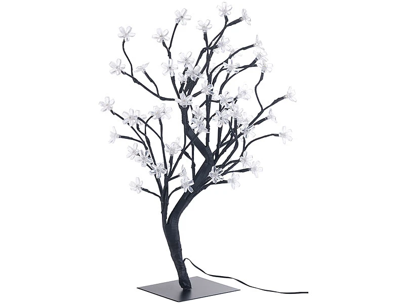 Lunartec LED Bäumchen:LED-Baum Mit 64 Beleuchteten Blüten, 45 Cm, IP44, Für Innen & Außen 5 Lunartec LED Bäumchen:LED-Baum Mit 64 Beleuchteten Blüten, 45 Cm, IP44, Für Innen & Außen – Bild 3