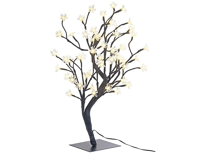 Lunartec LED Bäumchen:LED-Baum Mit 64 Beleuchteten Blüten, 45 Cm, IP44, Für Innen & Außen 4 Lunartec LED Bäumchen:LED-Baum Mit 64 Beleuchteten Blüten, 45 Cm, IP44, Für Innen & Außen – Bild 2