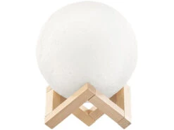 Lunartec Mondleuchte:Deko-Mond-Leuchte Mit LED, Touch-/Fernbedienung, Akku, 16 Farben,Ø15cm -Lunartec Shop nx8965 1
