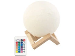 Lunartec Mondleuchte:Deko-Mond-Leuchte Mit LED, Touch-/Fernbedienung, Akku, 16 Farben,Ø15cm -Lunartec Shop nx8965 14