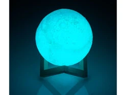 Lunartec Mondleuchte:Deko-Mond-Leuchte Mit LED, Touch-/Fernbedienung, Akku, 16 Farben,Ø15cm -Lunartec Shop nx8965 8