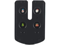 Lunartec Projektor Kerze:LED-Projektions-Kerze, 24 Weihnachtliche Motive, Fernbedienung, 15 Cm -Lunartec Shop nx8977 12