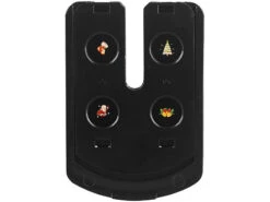 Lunartec Projektor Kerze:LED-Projektions-Kerze, 24 Weihnachtliche Motive, Fernbedienung, 15 Cm -Lunartec Shop nx8977 5 1