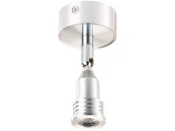 Lunartec Spot-Beleuchtung:LED-Wandspot M. Aluminium-Gehäuse, 1 Watt, 110 Lumen, Warmweiß 3.000 K -Lunartec Shop nx9116 1
