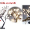 Lunartec Lichtbaum LED:LED-Lichterbaum Mit 48 Leuchtenden Blüten Und Sockel, 45 Cm -Lunartec Shop nx9118 5