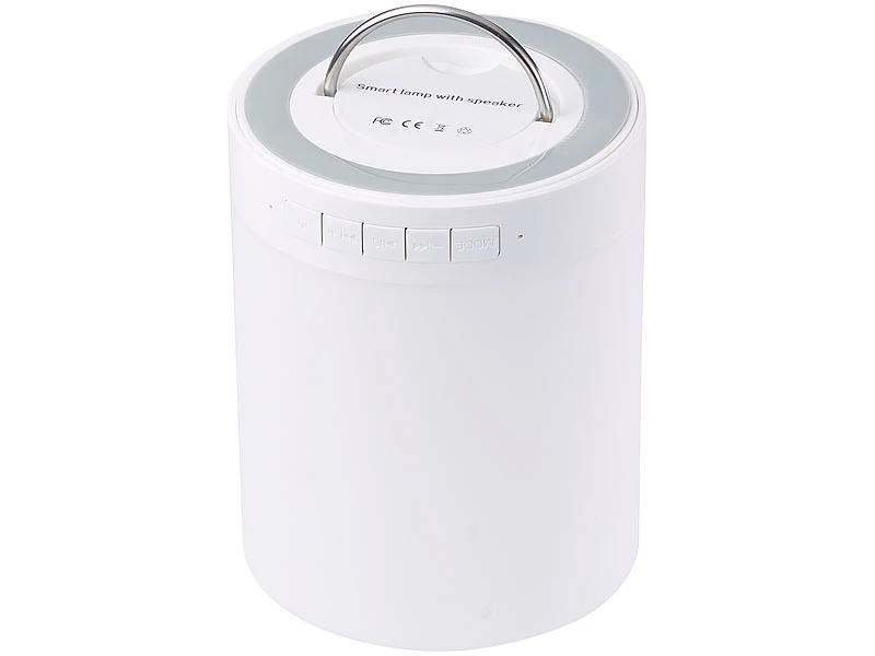 Lunartec Bluetooth Tischlampe:2in1-Lautsprecher, Bluetooth, Akku, LED-Tischleuchte 6 Watt, 160 Lumen 7 Lunartec Bluetooth Tischlampe:2in1-Lautsprecher, Bluetooth, Akku, LED-Tischleuchte 6 Watt, 160 Lumen – Bild 5