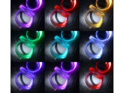 Lunartec Glasfaserbeleuchtung:Farbwechselnder Glasfaser-RGB-LED-Sternenhimmel Mit 100 Lichtfasern -Lunartec Shop nx9145 12