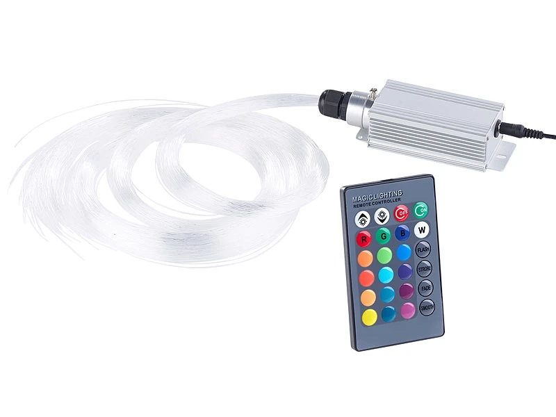 Lunartec Sternenhimmel Decke:Glasfaser-RGB-LED-Sternenhimmel Mit Fernbedienung Und 300 Lichtfasern 3 Lunartec Sternenhimmel Decke:Glasfaser-RGB-LED-Sternenhimmel Mit Fernbedienung Und 300 Lichtfasern