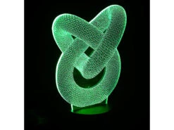 Lunartec 3D LED:3D-Hologramm-Lampe Mit Leuchtmotiv "Unendliche Schleife", 7-farbig -Lunartec Shop nx9154 10