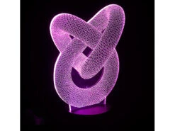 Lunartec 3D LED:3D-Hologramm-Lampe Mit Leuchtmotiv "Unendliche Schleife", 7-farbig -Lunartec Shop nx9154 11