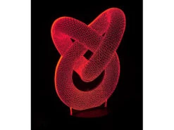 Lunartec 3D LED:3D-Hologramm-Lampe Mit Leuchtmotiv "Unendliche Schleife", 7-farbig -Lunartec Shop nx9154 12