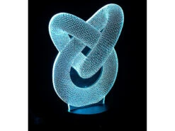 Lunartec 3D LED:3D-Hologramm-Lampe Mit Leuchtmotiv "Unendliche Schleife", 7-farbig -Lunartec Shop nx9154 13
