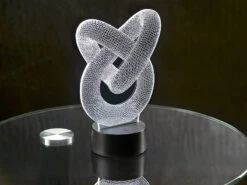 Lunartec 3D LED:3D-Hologramm-Lampe Mit Leuchtmotiv "Unendliche Schleife", 7-farbig -Lunartec Shop nx9154 15