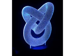 Lunartec 3D LED:3D-Hologramm-Lampe Mit Leuchtmotiv "Unendliche Schleife", 7-farbig -Lunartec Shop nx9154 8