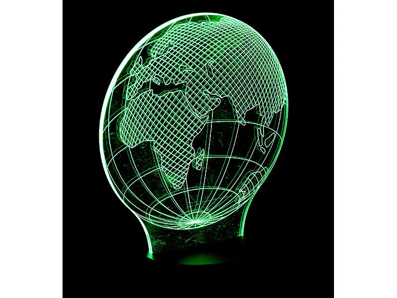 Lunartec 3D Lampe:3D-Leuchtmotiv "Planet Erde" Für Deko-LED-Lichtsockel LS-7.3D 9 Lunartec 3D Lampe:3D-Leuchtmotiv "Planet Erde" Für Deko-LED-Lichtsockel LS-7.3D – Bild 7