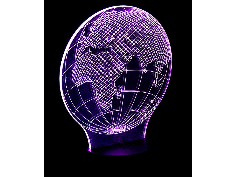 Lunartec 3D Lampe:3D-Leuchtmotiv "Planet Erde" Für Deko-LED-Lichtsockel LS-7.3D 11 Lunartec 3D Lampe:3D-Leuchtmotiv "Planet Erde" Für Deko-LED-Lichtsockel LS-7.3D – Bild 9