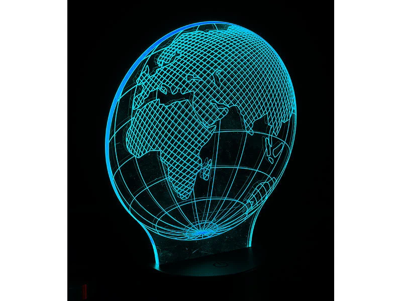 Lunartec 3D Lampe:3D-Leuchtmotiv "Planet Erde" Für Deko-LED-Lichtsockel LS-7.3D 12 Lunartec 3D Lampe:3D-Leuchtmotiv "Planet Erde" Für Deko-LED-Lichtsockel LS-7.3D – Bild 10
