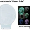 Lunartec 3D Lampe:3D-Leuchtmotiv "Planet Erde" Für Deko-LED-Lichtsockel LS-7.3D -Lunartec Shop nx9156 18