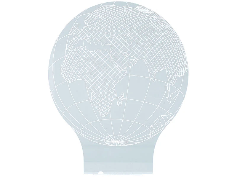Lunartec 3D Lampe:3D-Leuchtmotiv "Planet Erde" Für Deko-LED-Lichtsockel LS-7.3D 4 Lunartec 3D Lampe:3D-Leuchtmotiv "Planet Erde" Für Deko-LED-Lichtsockel LS-7.3D – Bild 2