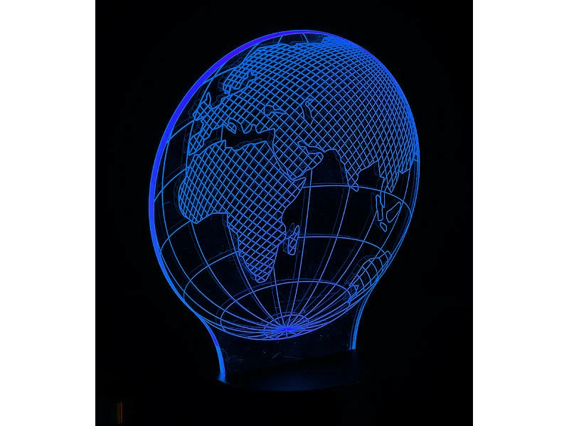 Lunartec 3D Lampe:3D-Leuchtmotiv "Planet Erde" Für Deko-LED-Lichtsockel LS-7.3D 7 Lunartec 3D Lampe:3D-Leuchtmotiv "Planet Erde" Für Deko-LED-Lichtsockel LS-7.3D – Bild 5