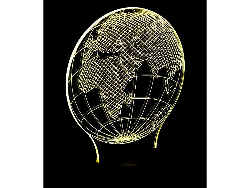 Lunartec 3D Lampe:3D-Leuchtmotiv "Planet Erde" Für Deko-LED-Lichtsockel LS-7.3D 8 Lunartec 3D Lampe:3D-Leuchtmotiv "Planet Erde" Für Deko-LED-Lichtsockel LS-7.3D – Bild 6