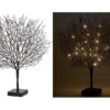 Lunartec Lichtbaum:Moderner Lichterbaum Mit 25 Warmweißen LEDs, 50 Cm, Schwarz