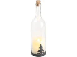 Lunartec LED Flaschen:Deko-Glasflasche Mit LED-Kerze, Bewegliche Flamme, Timer, Tannen-Motiv 14 Lunartec LED Flaschen:Deko-Glasflasche Mit LED-Kerze, Bewegliche Flamme, Timer, Tannen-Motiv -Lunartec Shop nx9350 0