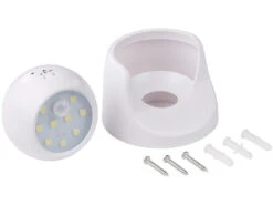 Luminea Runde Taschenlampe:Kabelloser LED-Strahler, Bewegungssensor, Versandrückläufer 15 Luminea Runde Taschenlampe:Kabelloser LED-Strahler, Bewegungssensor, Versandrückläufer -Lunartec Shop nx9384 0 1