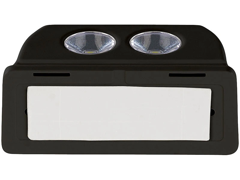 Luminea Türlicht:Batterie-LED-Türleuchte, Bewegungs-/Lichtsensor, 0,4 W, 50 Lm, Schwarz 7 Luminea Türlicht:Batterie-LED-Türleuchte, Bewegungs-/Lichtsensor, 0,4 W, 50 Lm, Schwarz – Bild 5